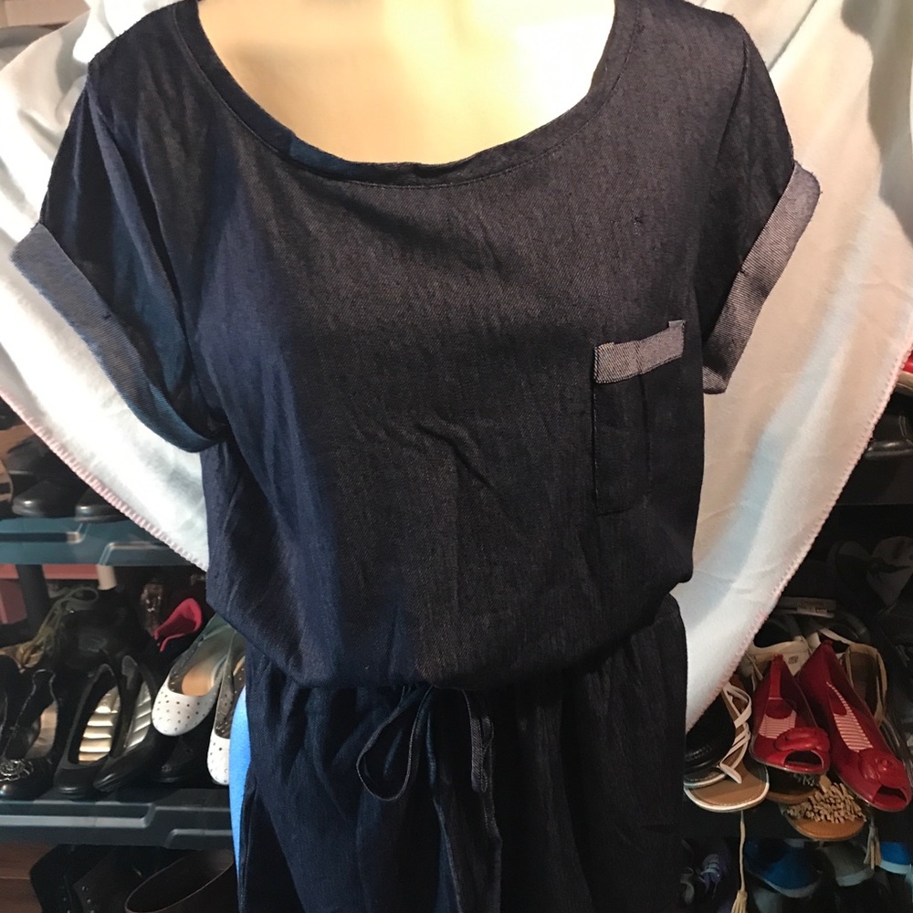 Yado sz XLg Denim Romper - Picture 4 of 8